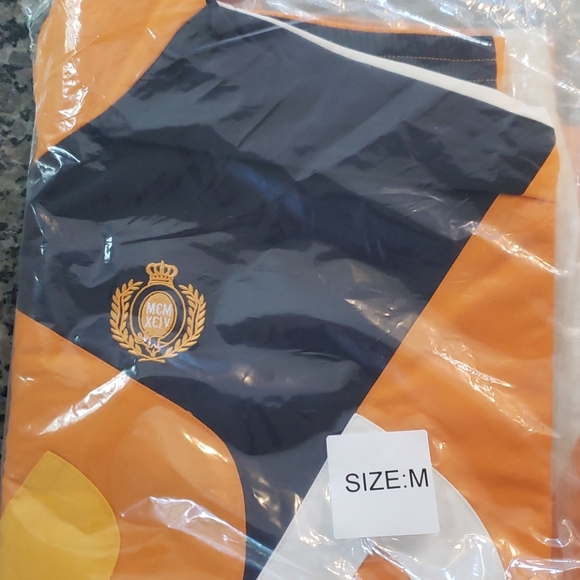 supreme big letter track jacket dark orange